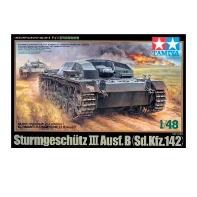 Збірна модель 1/48 Німецька САУ Sturmgeschütz III Ausf. B Tamiya 32507 детальное изображение Бронетехника 1/48 Бронетехника