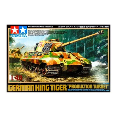 Збірна модель 1/48 Німецький танк King Tiger Tamiya 32536 детальное изображение Бронетехника 1/48 Бронетехника