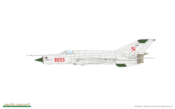 Сборная модель 1/72 Истребитель МиГ-21 MФ Эдуард 7469 детальное изображение Самолеты 1/72 Самолеты