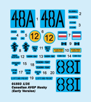 Сборная модель 1/35 Канадский БРЭМ AVGP Хаски (ранняя версия) Трумпетер 01503 детальное изображение Бронетехника 1/35 Бронетехника