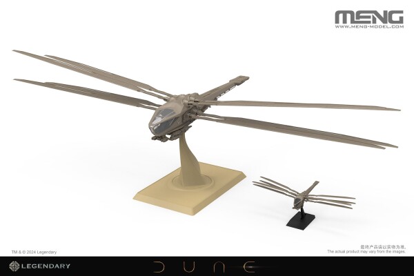 Збірна модель 1/72 Dune Atreides Ornithopter Meng DS-007 детальное изображение Фантастика Космос