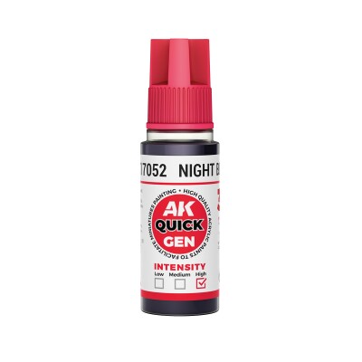 Acrylic paint NIGHT BLACK QUICK GEN COLOR AK-interactive AK 17052 детальное изображение QUICK GEN COLOR Краски