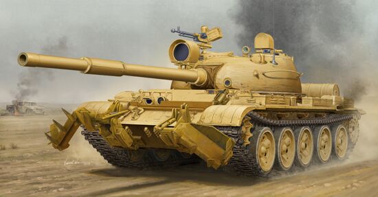 Scale model 1/35 tank T-62 model 1962 (Iraqi modification) Trumpeter 01547 детальное изображение Бронетехника 1/35 Бронетехника