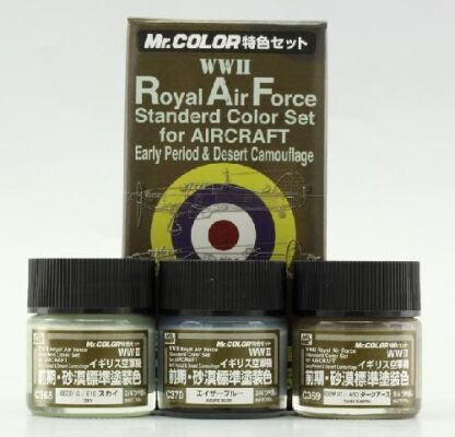 Royal Air Force Early / Набор нитрокрасок для  самолетов ВВС Англии раннего периода детальное изображение Наборы красок Краски
