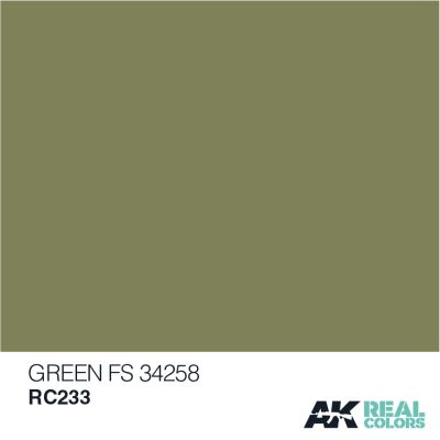 Green FS 34258 / Зеленый детальное изображение Real Colors Краски
