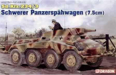 Sd.Kfz.234/3 Schwere Panzerspahwagen (7.5cm) детальное изображение Бронетехника 1/35 Бронетехника