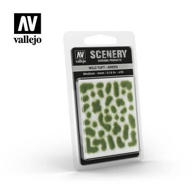 Зелена трава для діорами (4 мм) (Wild Tuft – Green) Vallejo VAL SC406 детальное изображение Наборы деталировки Диорамы