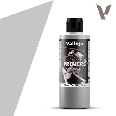 Грунт Сірий (Grey) Vallejo VAL 74601 детальное изображение Грунтовки Модельная химия
