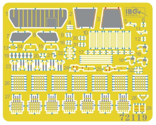 Сборная модель 1/72 Украинский бронетранспортёр БТР-4Е «Буцефал» с боевым модулем &quot;Гром&quot; IBG Models детальное изображение Бронетехника 1/72 Бронетехника