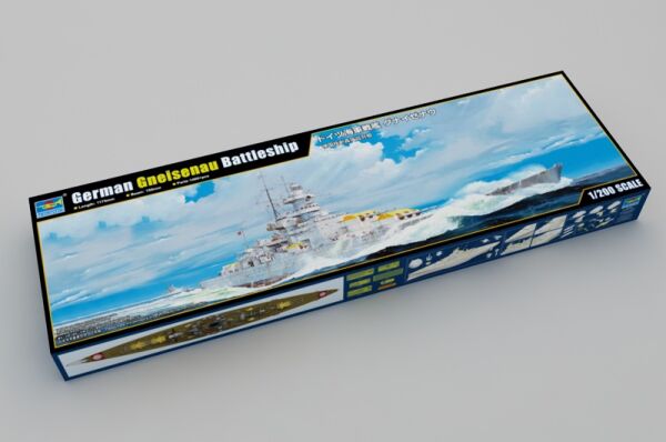 Scale model 1/200 German Gneisenau Battleship Trumpeter 03714 детальное изображение Флот 1/200 Флот