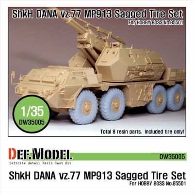 DANA ShKH Vz.77 MP913 Sagged Tire set  детальное изображение Смоляные колёса Афтермаркет