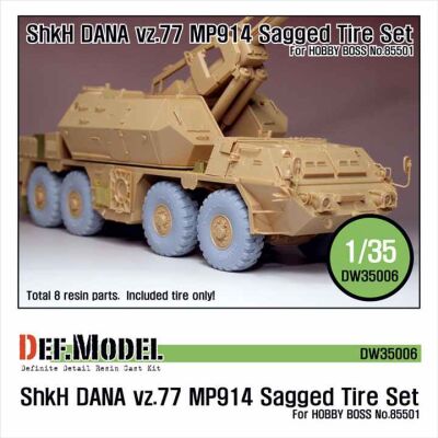  DANA ShKH Vz.77 MP914 Sagged Tire set  детальное изображение Смоляные колёса Афтермаркет