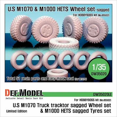  M1070/M1000 HETS Sagged wheel set  детальное изображение Смоляные колёса Афтермаркет