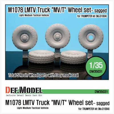 M1078 LMTV Truck &quot;MV/T&quot; Sagged Wheel set  детальное изображение Смоляные колёса Афтермаркет