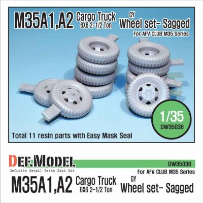 U.S M35 Cargo truck GY sagged wheel set детальное изображение Смоляные колёса Афтермаркет