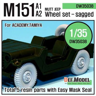 U.S M151 Jeep sagged wheel set  детальное изображение Смоляные колёса Афтермаркет