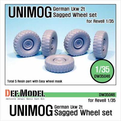 German UNIMOG Lkw 2t Sagged Wheel set  детальное изображение Смоляные колёса Афтермаркет
