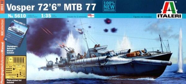 Британский торпедный катер Vosper 72' 6&quot; MTB 77 детальное изображение Флот 1/35 Флот
