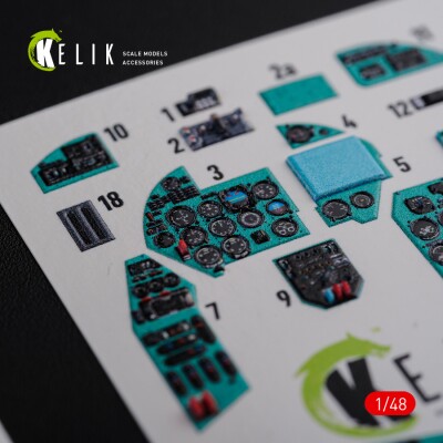 Mi-24D (Hind-D) 3D decal interior for Trumpeter kit 1/48 KELIK K48092 детальное изображение 3D Декали Афтермаркет