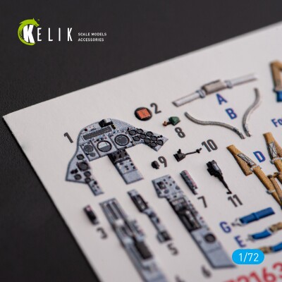 F.2A Lighting 3D decal interior for Airfix kit 1/72 KELIK K72163 детальное изображение 3D Декали Афтермаркет