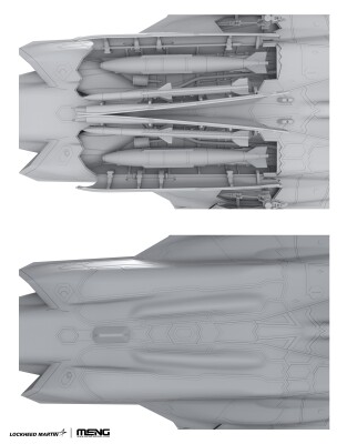 Сборная модель 1/48 Самолет Lockheed Martin Ф-35 I Adir (Израиль) Менг LS-018 детальное изображение Самолеты 1/48 Самолеты