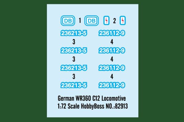 Buildable model of the German WR360 C12 Locomotive детальное изображение Железная дорога 1/72 Железная дорога