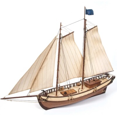 Scale wooden model 1/50 Starter set ship &quot;Polaris&quot; OcCre 12007S детальное изображение Корабли Модели из дерева