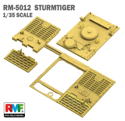 Збірна модель 1/35 САУ Sturmtigr RM 61 L/5.4 38 cm з повним інтер'єром RFM RM-5012 детальное изображение Бронетехника 1/35 Бронетехника