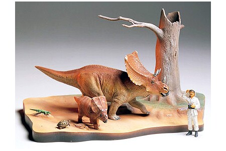 Збірна модель 1/35 Діорама "Хазмозавр" (серія № 1) Tamiya 60101 детальное изображение Динозавры Фигуры
