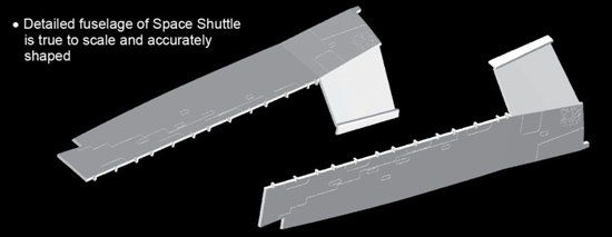 Space Shuttle w/Cargo Bay and Satellite детальное изображение Самолеты 1/144 Самолеты