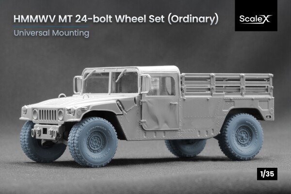 Набор колес универсальный для HMMWV MT 24-bolt ScaleX WM 35003 детальное изображение Колёса Афтермаркет