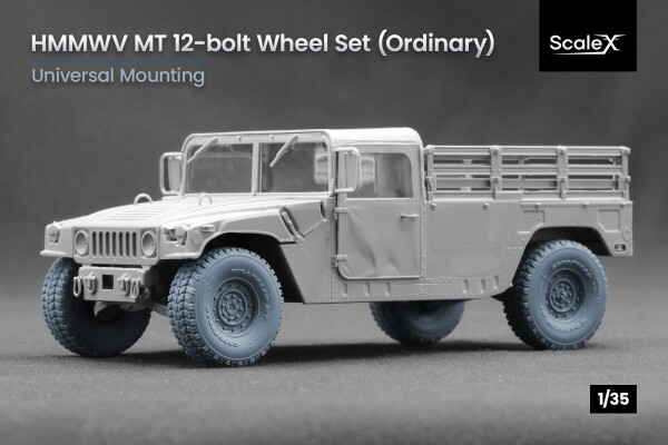 Набор колес универсальный для HMMWV MT 12-bolt ScaleX WM 35004 детальное изображение Колёса Афтермаркет