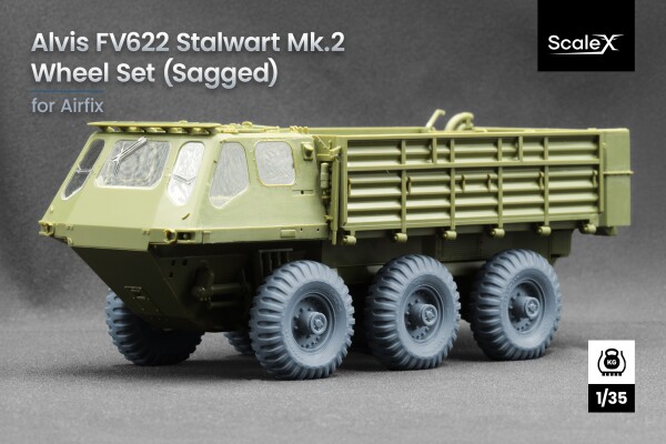 Набор колес (с деформацией) для Alvis FV622 Stalwart Mk.2 от Airfix ScaleX WM 35026S детальное изображение Колёса Афтермаркет