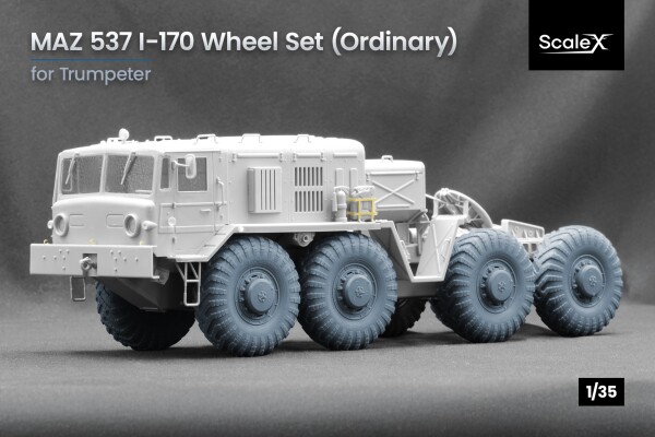 Набор колес для МАЗ 537 I-170 от Trumpeter ScaleX WM 35027 детальное изображение Колёса Афтермаркет