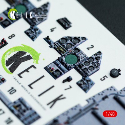 Harrier GR1/GR3 3D декаль інтер'єр для комплекту Kinetic 1/48 KELIK K48042 детальное изображение 3D Декали Афтермаркет