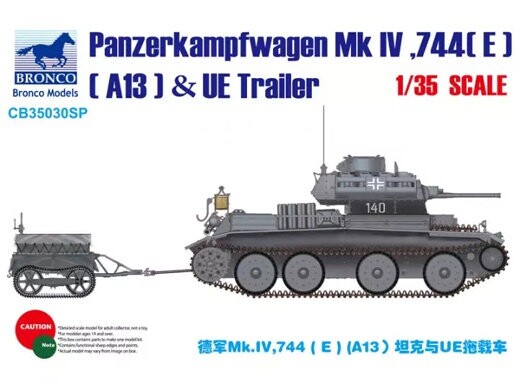 Scale model 1/35 Pz Kpfw Mk.IV and fuel tank trailer UE Bronco CB35030SP детальное изображение Бронетехника 1/35 Бронетехника