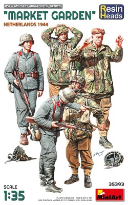 Сборная модель 1/35 Фигуры &quot;Маркет Гарден&quot; Нидерланды 1944 года. Смоляные головы МиниАрт 35393 детальное изображение Фигуры 1/35 Фигуры