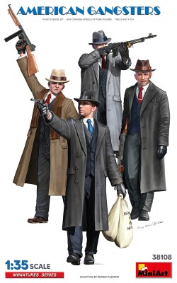 Сборная модель 1/35 Фигуры Американские гангстеры МиниАрт 38108 детальное изображение Фигуры 1/35 Фигуры