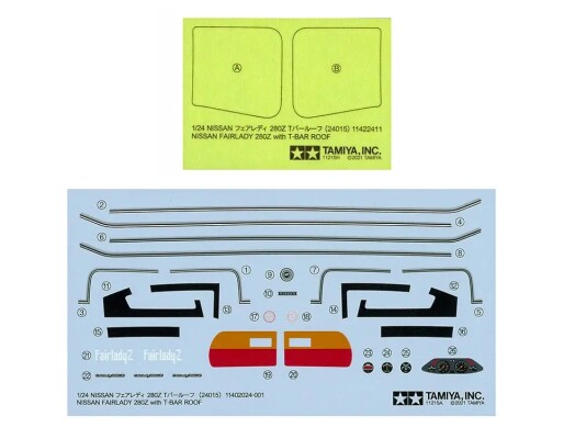 Scale model 1/24 Nissan Fairlady 280Z with T-shaped roof Tamiya 24015 детальное изображение Автомобили 1/24 Автомобили