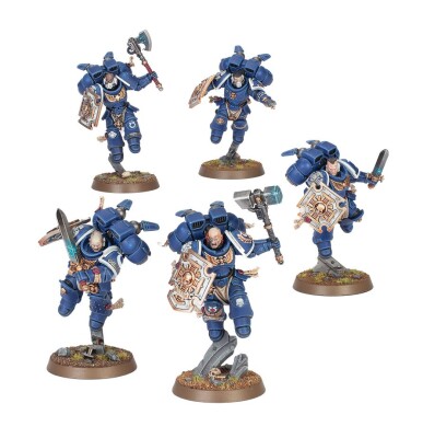 Игровой набор Warhammer 40000 - SPACE MARINES: VANGUARD VETERAN SQUAD W/JUMP PACKS детальное изображение Ультрамарины Космические Десантники