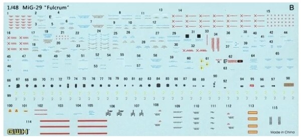 Сборная модель 1/48 Самолет МиГ-29 9-13 &quot;Fulcrum-C&quot; Great Wall Hobby L4813 детальное изображение Самолеты 1/48 Самолеты