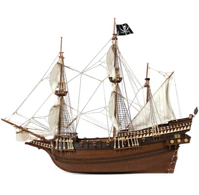 Scale wooden model 1/100 Pirate ship &quot;Buccaneer&quot; OcCre 12002 детальное изображение Корабли Модели из дерева