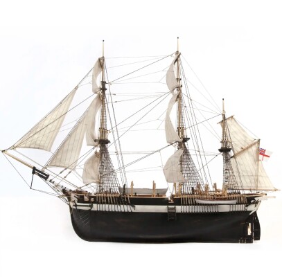 Scale wooden model 1/75 Bomber Ship &quot;HMS Terror&quot; OcCre 12004 детальное изображение Корабли Модели из дерева