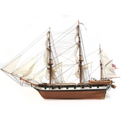 Scale wooden model 1/60 Royal Navy Ship HMS Beagle OcCre 12005 детальное изображение Корабли Модели из дерева