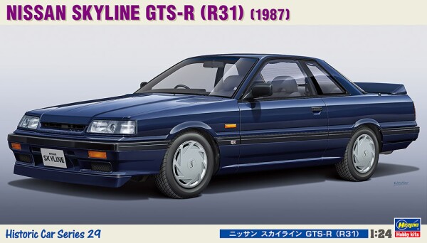 Збірна модель 1/24 Автомобіль Nissan Skyline GTS-R R31 1987 Hasegawa 21129 детальное изображение Автомобили 1/24 Автомобили