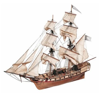 Scale wooden model 1/80 Pirate brigantine &quot;Corsair&quot; OcCre 13600 детальное изображение Корабли Модели из дерева