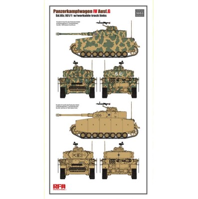 Збірна модель 1/35 Танк Panzerkampfwagen IV Ausf.G Sd.Kfz.161/1 Rye Field Model RM-5053 детальное изображение Бронетехника 1/35 Бронетехника