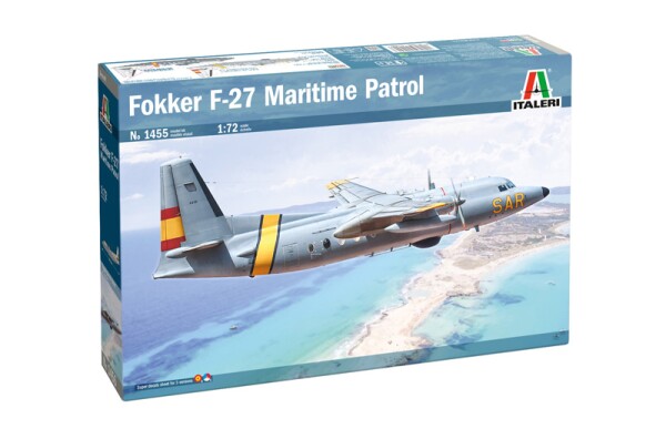 Збірна модель 1/72 Літак Fokker F-27 Maritime Patrol Italeri 1455 детальное изображение Самолеты 1/72 Самолеты