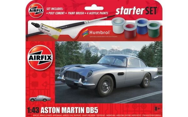 Збірна модель 1/43 Aston Martin DB5 стартовий набір Airfix A55011 детальное изображение Автомобили 1/43 Автомобили