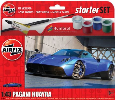 Scale model 1/43 car Pagani Huayra starter kit Airfix A55008 детальное изображение Автомобили 1/43 Автомобили
